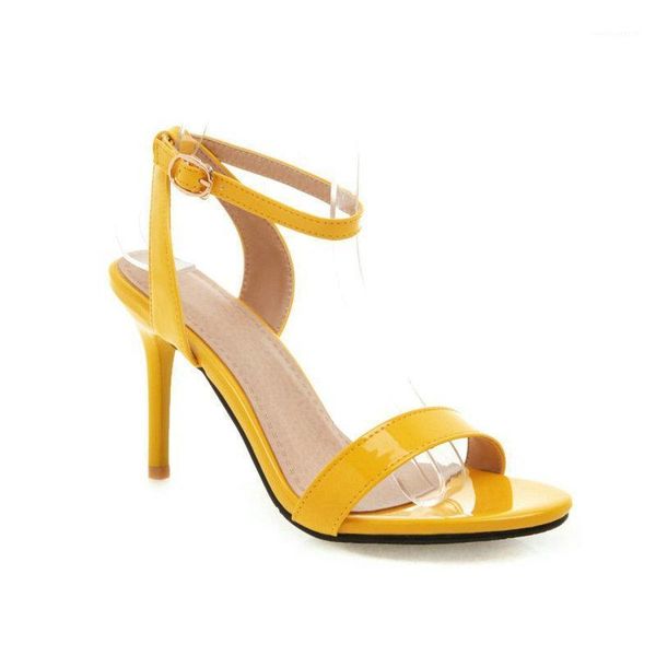 2021 summer patent pu yellow white 9cm thin high heels pumps peep toe woman wedding shoes sandals big size 33-501, Black
2021 summer patent pu yellow white 9cm thin high heels pumps peep toe woman wedding shoes sandals big size 33-501, Black