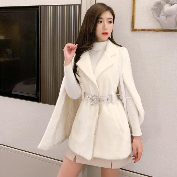 women's wool & blends fashion cape coat women 2021 autumn and winter tassel beaded big v-neck clothing, Black
women's wool & blends fashion cape coat women 2021 autumn and winter tassel beaded big v-neck clothing, Black