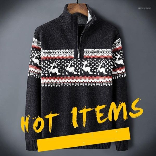men's sweaters high neck zipper warm winter turtleneck pullover men christmas deer long sleeve sweater knitwear pullovers knitted1, White;black
men's sweaters high neck zipper warm winter turtleneck pullover men christmas deer long sleeve sweater knitwear pullovers knitted1, White;black
