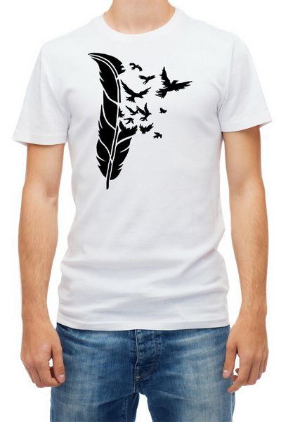 big feather and birds white short sleeve quality for men's  casual print fashion hoodie designers t shirts sweatshirt
big feather and birds white short sleeve quality for men's  casual print fashion hoodie designers t shirts sweatshirt