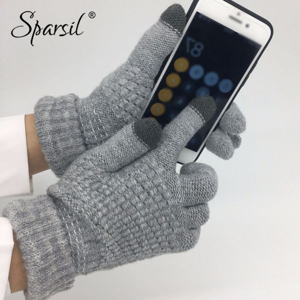 sparsil winter new magic touch screen knitted thicken full fingers gloves warm glove stretch men women knit mittens, Blue;gray
sparsil winter new magic touch screen knitted thicken full fingers gloves warm glove stretch men women knit mittens, Blue;gray