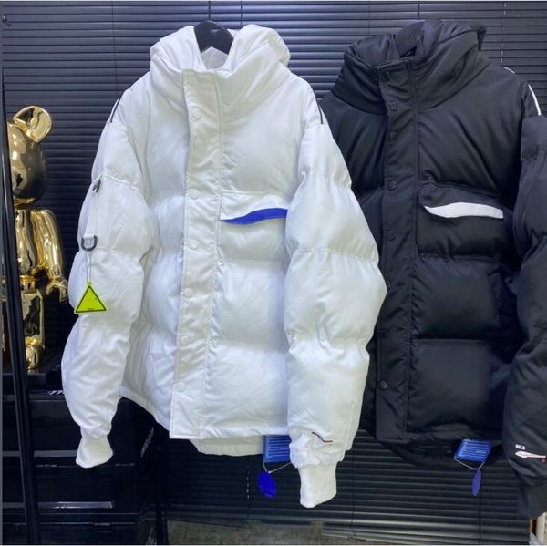 men's and women's casual sports stand-up collar hooded long-sleeved cotton jacket warm down jacket bread jacket #180, Black
men's and women's casual sports stand-up collar hooded long-sleeved cotton jacket warm down jacket bread jacket #180, Black