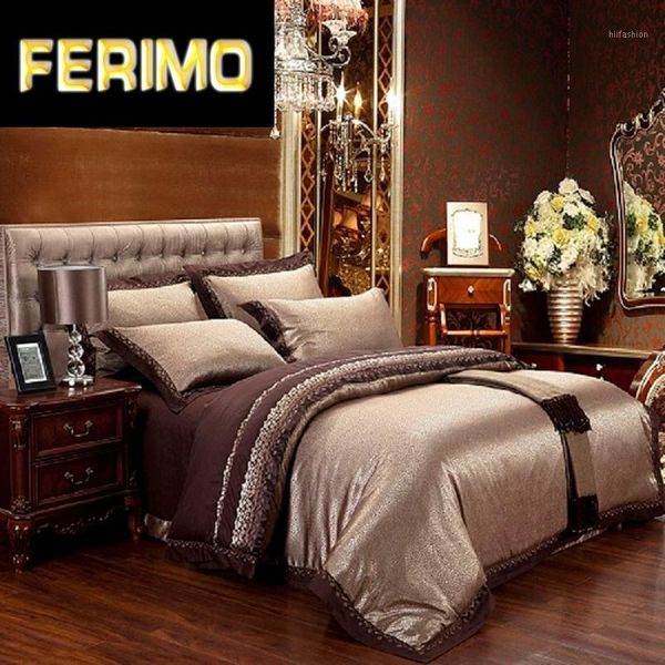 coffee blue luxury silk jacquard cotton bedding sets/bedclothes king size 4/6 pcs duvet cover bed linen sheet set pillow1
coffee blue luxury silk jacquard cotton bedding sets/bedclothes king size 4/6 pcs duvet cover bed linen sheet set pillow1
