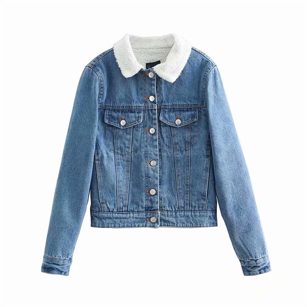 2021 new streetwear women thick blue denim coats fashion ladies grain cashmere patchwork jackets causal female chic cotton 100% coat acm2, Black
2021 new streetwear women thick blue denim coats fashion ladies grain cashmere patchwork jackets causal female chic cotton 100% coat acm2, Black