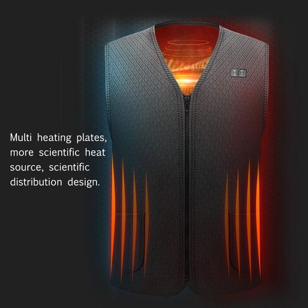 outdoor warm heat vest warm electric heating waistcoat winter thermal clothing for cycling camping fishing xxxl, Gray;blue
outdoor warm heat vest warm electric heating waistcoat winter thermal clothing for cycling camping fishing xxxl, Gray;blue
