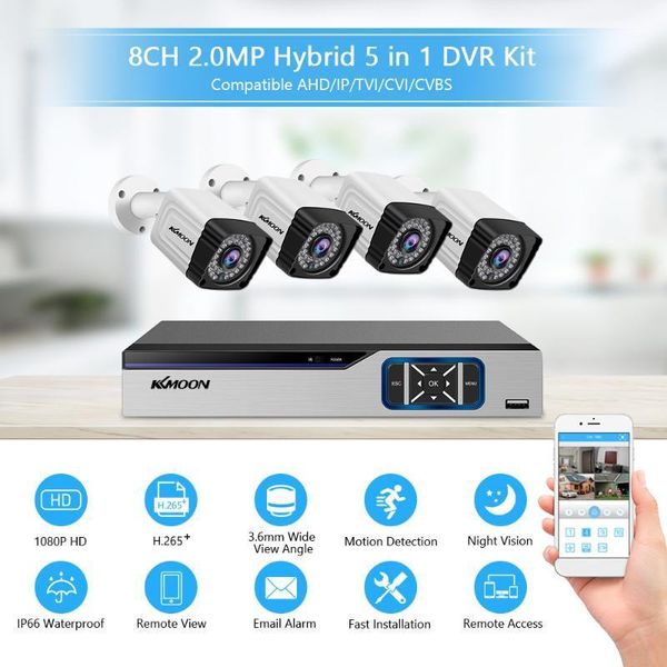 8ch security system + 4pcs 2mp hd outdoor weatherproof security camera surveillance dvr kit support night vision, motion alert1
8ch security system + 4pcs 2mp hd outdoor weatherproof security camera surveillance dvr kit support night vision, motion alert1