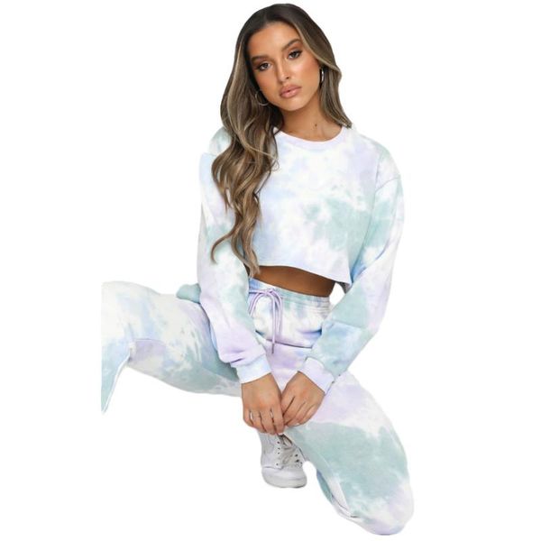 women's tracksuits 2 pieces suit set women fall tie-dye print oversize round neck long sleeve crop pullovers high waist drawstring trou, Gray
women's tracksuits 2 pieces suit set women fall tie-dye print oversize round neck long sleeve crop pullovers high waist drawstring trou, Gray