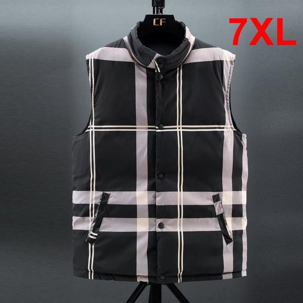 men's vests 7xl big size stripe 2021 winter thick vest men casual fashion two sides sleeveless jacket coats male waistcoat hx525, Black;white
men's vests 7xl big size stripe 2021 winter thick vest men casual fashion two sides sleeveless jacket coats male waistcoat hx525, Black;white