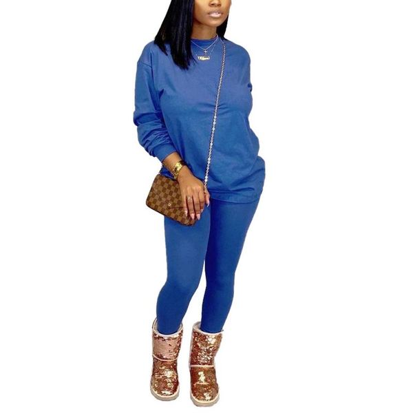 women's 2 piece tracksuit set, long sleeve crew neck loose + bodycon pants set loungewear, Gray
women's 2 piece tracksuit set, long sleeve crew neck loose + bodycon pants set loungewear, Gray