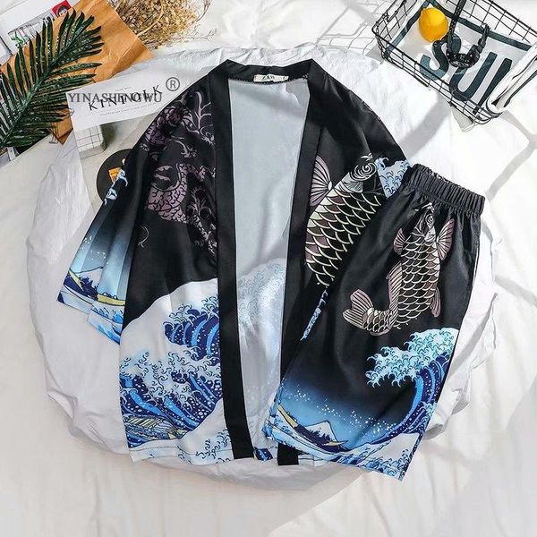 ethnic clothing printing japanese kimono men t-shirt cotton national style short-sleeved cropped trousers summer male two-piece costume, Red
ethnic clothing printing japanese kimono men t-shirt cotton national style short-sleeved cropped trousers summer male two-piece costume, Red