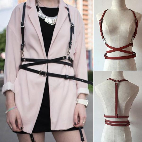 fashion punk harajuku o-ring garters faux leather women body bondage cage sculpting harness waist belt straps suspenders belt, Black;brown
fashion punk harajuku o-ring garters faux leather women body bondage cage sculpting harness waist belt straps suspenders belt, Black;brown