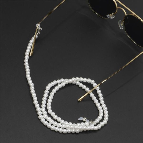 glass pearl beaded link chain eyeglasses chains necklace reading glasses sunglasses strap cord holder face mask neck head band, Silver
glass pearl beaded link chain eyeglasses chains necklace reading glasses sunglasses strap cord holder face mask neck head band, Silver