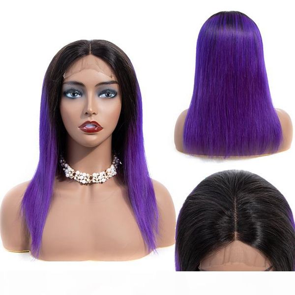 4x4 closure wig colored 1b purple straight brazilian remy glueless lace front wigs for black women 150% purple ombre lace wig with baby hair, Black;brown
4x4 closure wig colored 1b purple straight brazilian remy glueless lace front wigs for black women 150% purple ombre lace wig with baby hair, Black;brown