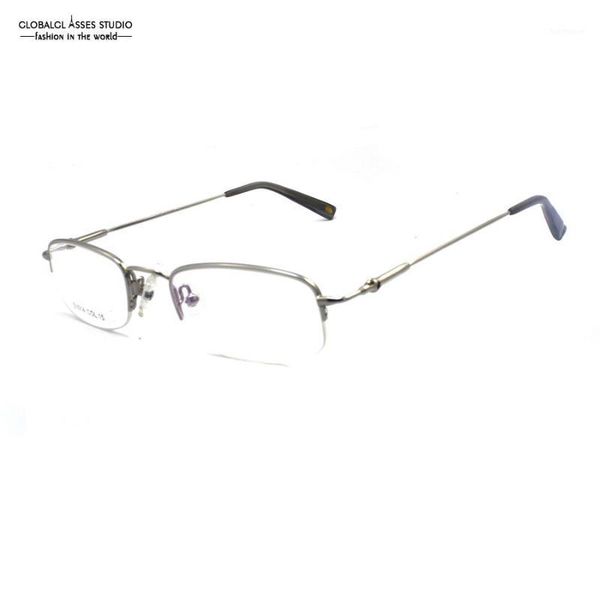 latest fashion oval lens slim silver half frame straight flexible memory temple black acetate tip prescription glass s1014 c151
latest fashion oval lens slim silver half frame straight flexible memory temple black acetate tip prescription glass s1014 c151