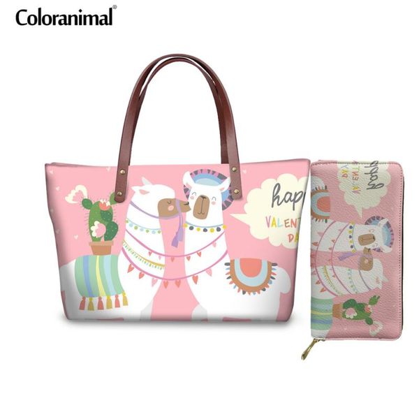coloranimal роскошные сумки женщин сумка симпатичные альпака llama печатных мультфильм 2pcs набор сумочка sac основной femme long женский to
coloranimal роскошные сумки женщин сумка симпатичные альпака llama печатных мультфильм 2pcs набор сумочка sac основной femme long женский to