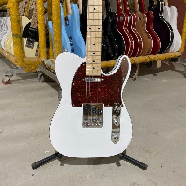 tele electric guitar maple fingerboard red tortoise shell pickguard double binding chrome hardware
tele electric guitar maple fingerboard red tortoise shell pickguard double binding chrome hardware
