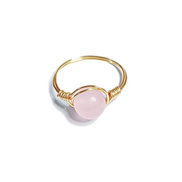 round stone jade rings pink green crystal wire wrap gold finger ring wholesale jewelry for women size 7' 8', Golden;silver
round stone jade rings pink green crystal wire wrap gold finger ring wholesale jewelry for women size 7' 8', Golden;silver