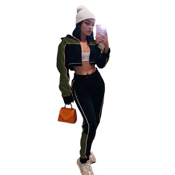 panelled designer womens tracksuits fashion lepal neck two piece pants casual cardigan sports two piece set, White
panelled designer womens tracksuits fashion lepal neck two piece pants casual cardigan sports two piece set, White