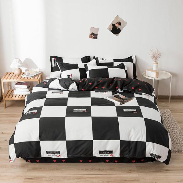 solstice home textile classic black and white plaid duvet cover pillow case bed sheet boy kid teen girl bedding linens set king
solstice home textile classic black and white plaid duvet cover pillow case bed sheet boy kid teen girl bedding linens set king