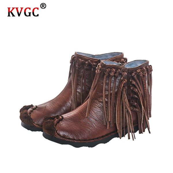 kvgc autumn and winter new ladies fashion high-quality leather exquisite tassel design retro style brown low-heel ankle boots, Black
kvgc autumn and winter new ladies fashion high-quality leather exquisite tassel design retro style brown low-heel ankle boots, Black