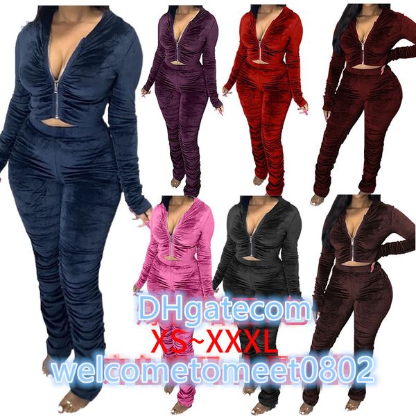 autumn women tracksuit 2 piece set fashion pleated pant long sleeve hooded zip cardigan outfits ladies casual solid sports suits 005, Black;gray
autumn women tracksuit 2 piece set fashion pleated pant long sleeve hooded zip cardigan outfits ladies casual solid sports suits 005, Black;gray