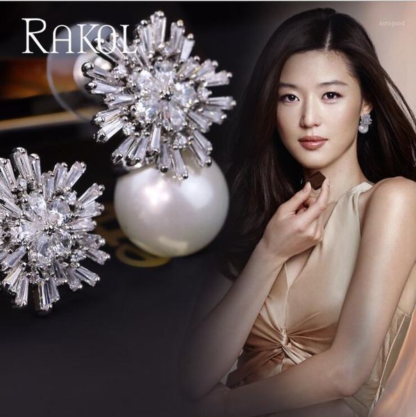 stud rakol arrival cubic zirconia big snowflower earrings for women white pearl christmas gift jewelry re0755l1, Golden;silver
stud rakol arrival cubic zirconia big snowflower earrings for women white pearl christmas gift jewelry re0755l1, Golden;silver