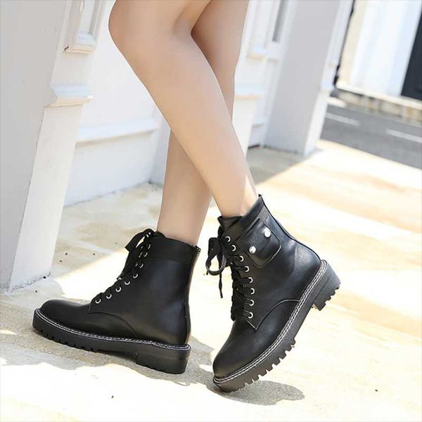 boots 2021 autumn style genuine leather ladies lace up low heel casual for students shoes woman short, Black
boots 2021 autumn style genuine leather ladies lace up low heel casual for students shoes woman short, Black