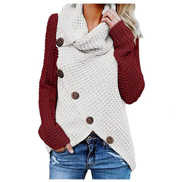 stylish bar women big button turtleneck knit pullover sweater lady winter knitwear long sleeve regular blouse outerwear sweaters, White;black
stylish bar women big button turtleneck knit pullover sweater lady winter knitwear long sleeve regular blouse outerwear sweaters, White;black