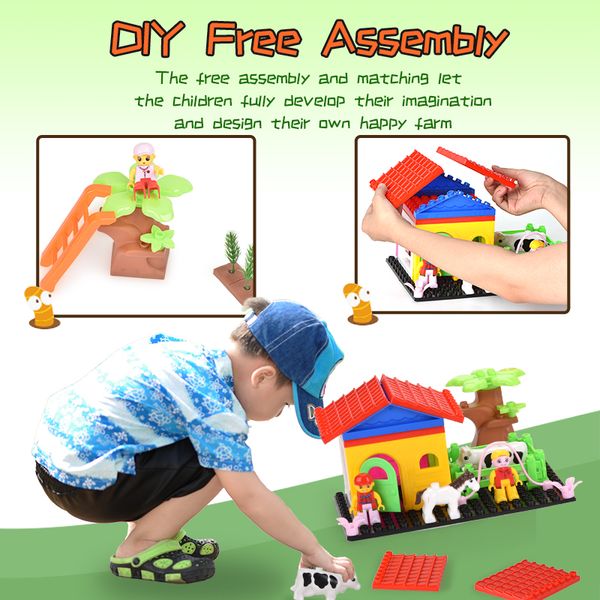 children fun diy assemble building block toy simulation farm building block kid intelligent farm building block toy kid xmas gift
children fun diy assemble building block toy simulation farm building block kid intelligent farm building block toy kid xmas gift
