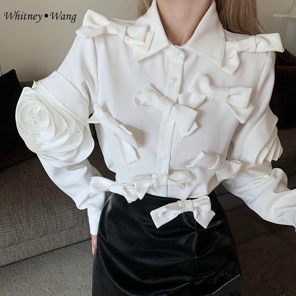 whitney wang blouses 2020 autumn winter fashion designer style bows 3d florals blouse women blusas lady shirt, White
whitney wang blouses 2020 autumn winter fashion designer style bows 3d florals blouse women blusas lady shirt, White