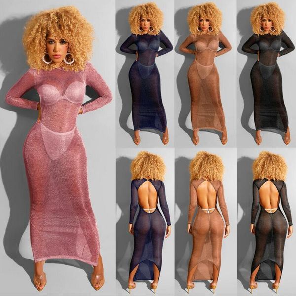 women black long sleeve see-through mesh sheer maxi smock dress tulle lace long summer night out party dresses streetwear, Black;gray
women black long sleeve see-through mesh sheer maxi smock dress tulle lace long summer night out party dresses streetwear, Black;gray