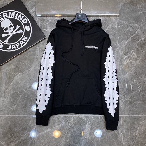 fashion brand ch croxin autumn and winter new large flower arm classic cross hooded long sleeve sweater loose casual coat jluf, Black
fashion brand ch croxin autumn and winter new large flower arm classic cross hooded long sleeve sweater loose casual coat jluf, Black