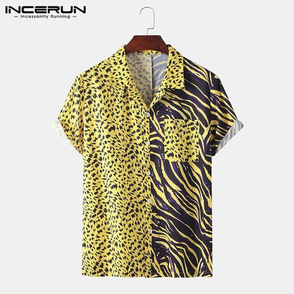 men's casual shirts summer men shirt print patchwork short sleeve 2021 lapel stylish personality beach hawaiian streetwear camisa incer, White;black
men's casual shirts summer men shirt print patchwork short sleeve 2021 lapel stylish personality beach hawaiian streetwear camisa incer, White;black