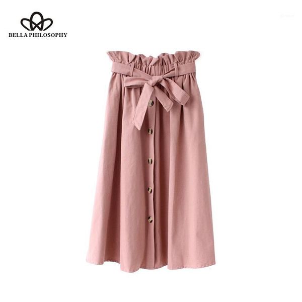 herstory high waist skirt women elastic waist bow tie falda vintage color single-breasted button soft cotton midi skirt1, Black
herstory high waist skirt women elastic waist bow tie falda vintage color single-breasted button soft cotton midi skirt1, Black