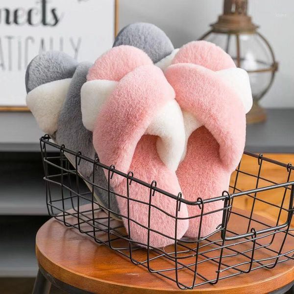 women's cross lovely indoor slippers indoor flat shoes warm winter hairy fur slippers women's antiskid1, Black
women's cross lovely indoor slippers indoor flat shoes warm winter hairy fur slippers women's antiskid1, Black