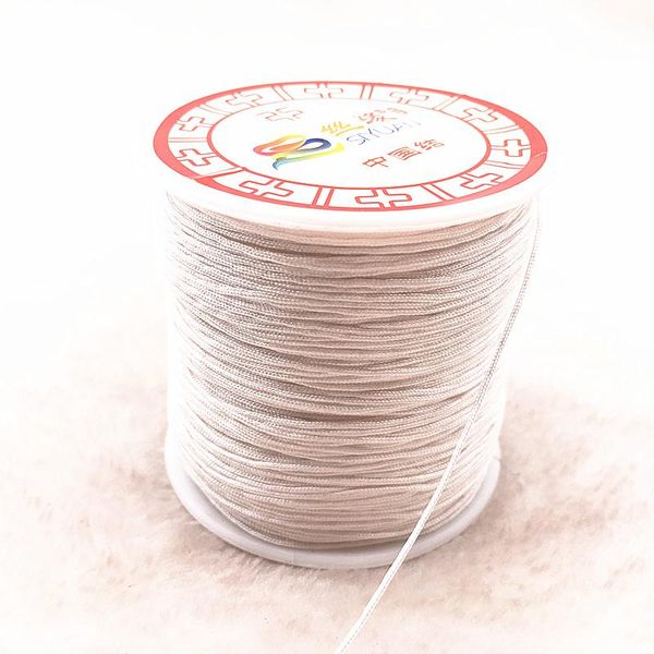 100m roll 0.8mm white nylon cord thread chinese knot macrame cord bracelet braided string diy tassels beading thread h jllaqu 
100m roll 0.8mm white nylon cord thread chinese knot macrame cord bracelet braided string diy tassels beading thread h jllaqu