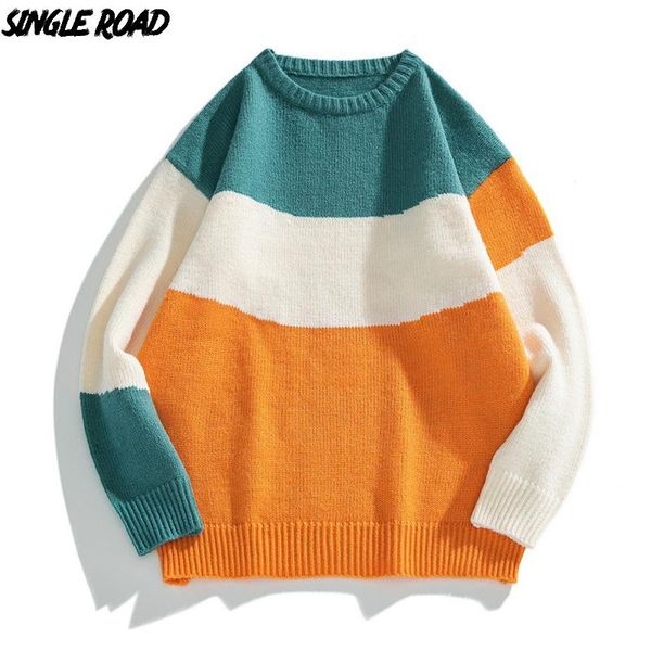 men's sweaters singleroad mens knitted sweater men 2021 winter oversized stripe christmas jumper hip hop pullover orange, White;black
men's sweaters singleroad mens knitted sweater men 2021 winter oversized stripe christmas jumper hip hop pullover orange, White;black