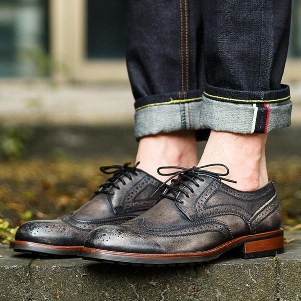 summer round toe laces man formal carved shoes genuine leather party oxfords retro handmade men's wingtip brogues flats nhs206, Black
summer round toe laces man formal carved shoes genuine leather party oxfords retro handmade men's wingtip brogues flats nhs206, Black