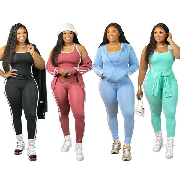 3pcs/set women tracksuit sportswear yoga suit tight leggings sports jacket sweatshirt high waist pants gym fitness running sets, Black;blue
3pcs/set women tracksuit sportswear yoga suit tight leggings sports jacket sweatshirt high waist pants gym fitness running sets, Black;blue