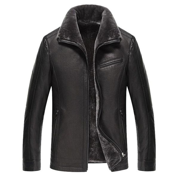 men's leather & faux genuine jacket real cow plus size cowhide jackets for men natural lamb fur coat l178101 kj841, Black
men's leather & faux genuine jacket real cow plus size cowhide jackets for men natural lamb fur coat l178101 kj841, Black
