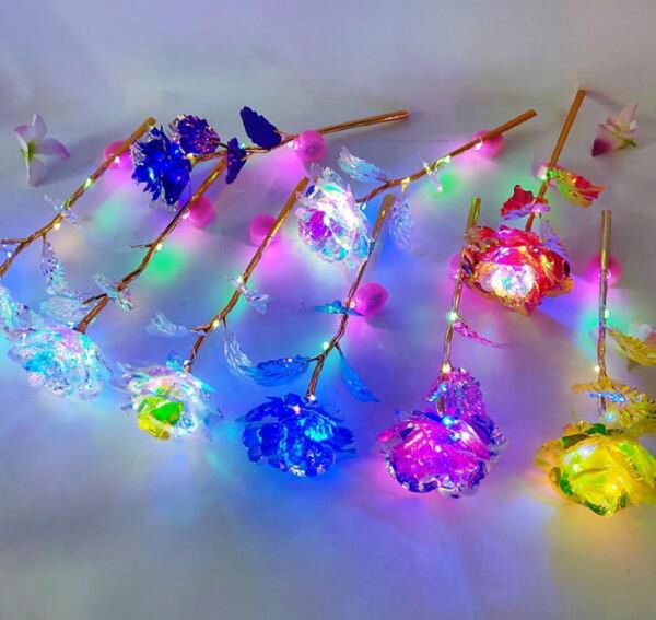 24k gold foil plated rose led rainbow flower gold-plated rose light valentine gift christmas wedding decorations gga3767
24k gold foil plated rose led rainbow flower gold-plated rose light valentine gift christmas wedding decorations gga3767