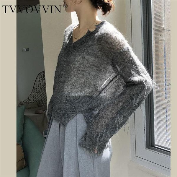 women's sweaters tvvovvin autumn for women loose v neck thin section pullover plus size fashion knitwear streetwear 2021 wj1318, White;black
women's sweaters tvvovvin autumn for women loose v neck thin section pullover plus size fashion knitwear streetwear 2021 wj1318, White;black