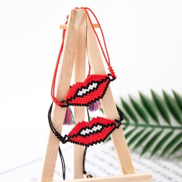g.ycx boho red tassel delica miyuki bracelets women pulseras mujer moda 2020 turkish lips bracelets handmade kiss jewelry, Black
g.ycx boho red tassel delica miyuki bracelets women pulseras mujer moda 2020 turkish lips bracelets handmade kiss jewelry, Black