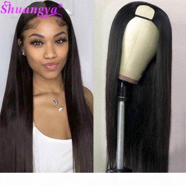 shuangya u part wig straight hair wigs 100% remy glueless human hair wigs brazilian straight for black women pre plucked, Black;brown
shuangya u part wig straight hair wigs 100% remy glueless human hair wigs brazilian straight for black women pre plucked, Black;brown