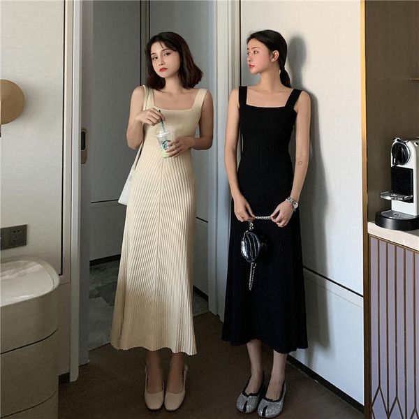 casual dresses bodycon knitted women tank dress spring autumn winter sleeveless sweater korean slim black beige long maxi, Black;gray
casual dresses bodycon knitted women tank dress spring autumn winter sleeveless sweater korean slim black beige long maxi, Black;gray