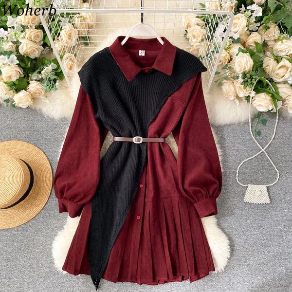 woherb autumn suit two piece outfits for women knitted cape + pleated dress+single korean chic 2 piece set 2020 conjuntos mujer, Gray
woherb autumn suit two piece outfits for women knitted cape + pleated dress+single korean chic 2 piece set 2020 conjuntos mujer, Gray