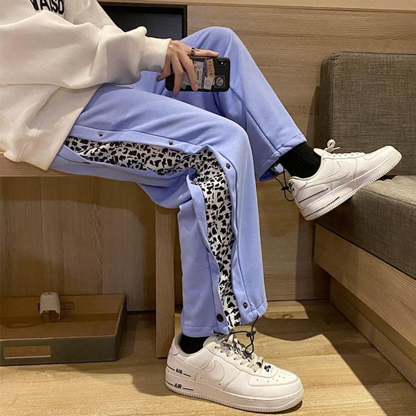 men's pants men button patchwork joggers 2021 mens loose streetwear hip hop sweatpants male korean fashions trousers, Black
men's pants men button patchwork joggers 2021 mens loose streetwear hip hop sweatpants male korean fashions trousers, Black