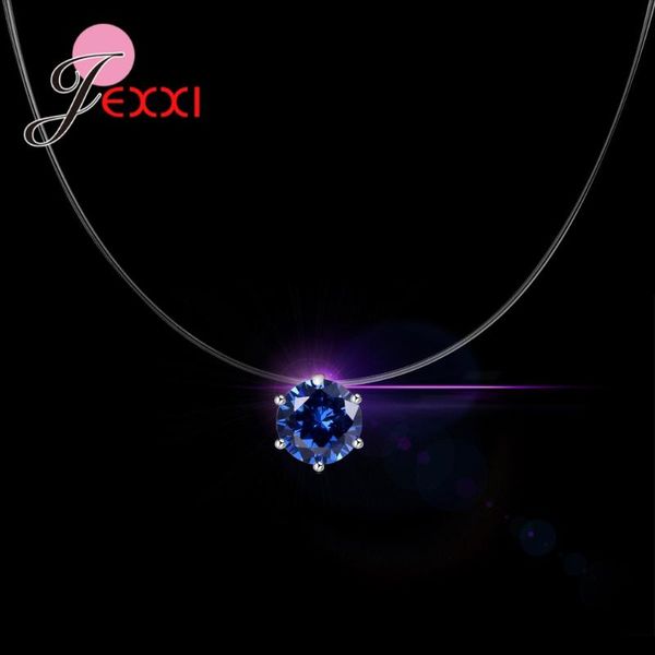 simple women pendant necklace 925 sterling silver jewelry for girls with fishing line cz crystal stone accessories
simple women pendant necklace 925 sterling silver jewelry for girls with fishing line cz crystal stone accessories