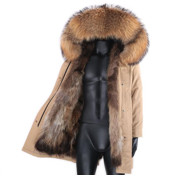 men's down & parkas men real fur parka with removable raccoon liner hood winter long warm coat jacket, Black
men's down & parkas men real fur parka with removable raccoon liner hood winter long warm coat jacket, Black