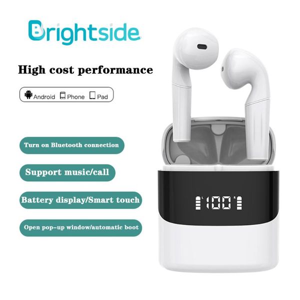 brightside tws bluetooth headphone wireless earphones with mic charging box bluetooth mini earbus hifi sound gaming headset
brightside tws bluetooth headphone wireless earphones with mic charging box bluetooth mini earbus hifi sound gaming headset